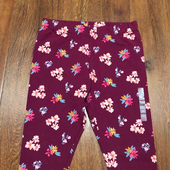 Carters 14 Junior Girls Leggings Flower Print - Picture 4 of 7